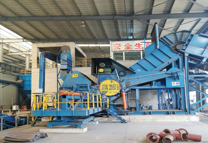 二手力帝2000马力废钢破碎机生产线